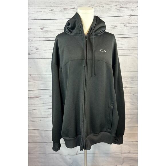 Oakley Other - Oakley Tech Performance Full Zip Hoodie Sweatshirt Jacket Mens XXL Black